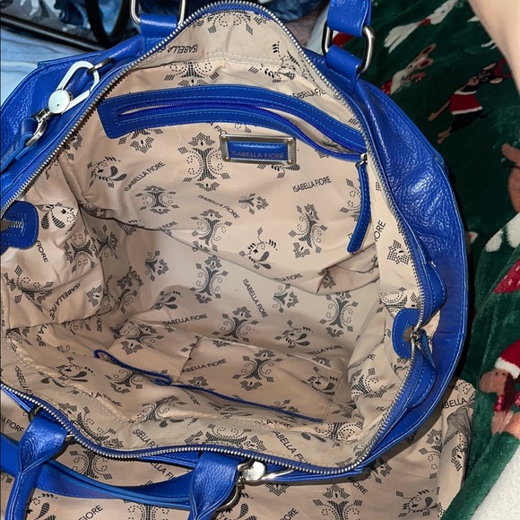 Blue Leather Women's Bag Isabella fiore - Picture 10 of 16